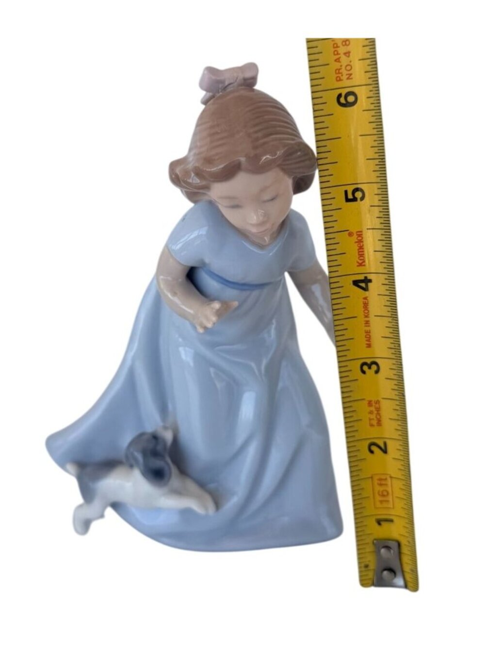 Lladró 4908 Little Playmates Girl Dog Figurine DAISA 1987 Glossy Porcelain Spain - Picture 4 of 11